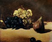 Still Life with Grapes and Figs - 爱德华·马奈